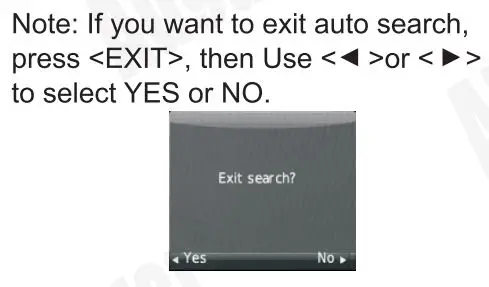 August DA100D 10.1 Inch HD Digital Analogue TV and Multimedia Player User Manual - DTV Auto Search