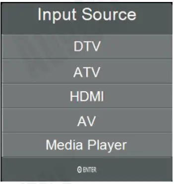 August DA100D 10.1 Inch HD Digital Analogue TV and Multimedia Player User Manual - Mode settings