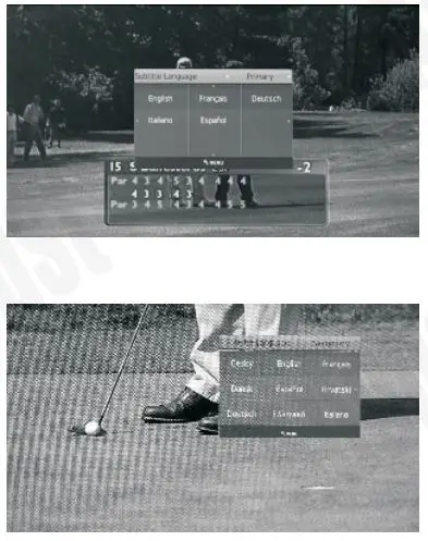 August DA100D 10.1 Inch HD Digital Analogue TV and Multimedia Player User Manual - Subtitles