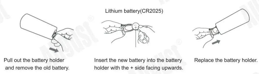 August DA100D 10.1 Inch HD Digital Analogue TV and Multimedia Player User Manual - replacing the battery
