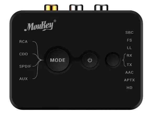 MouKey MBRT1 Bluetooth 5.0 Audio Transmitter and Receiver image