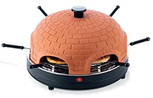 emerio 401700 Pizzarette Pizza Oven Handmade Clay Hood