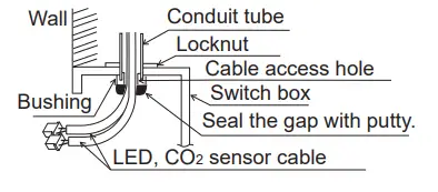 MITSUBISHI ELECTRIC PZ 70CSW E Lossnay CO2 Sensor Wall Mounted Type - box
