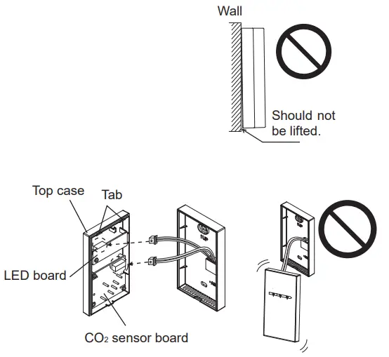 MITSUBISHI ELECTRIC PZ 70CSW E Lossnay CO2 Sensor Wall Mounted Type - top case