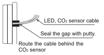 MITSUBISHI ELECTRIC PZ 70CSW E Lossnay CO2 Sensor Wall Mounted Type - wall
