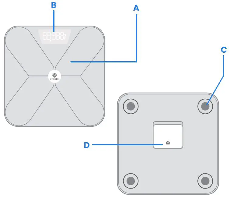 ETEKCITY ESF17 Series Smart Fitness Scale-1