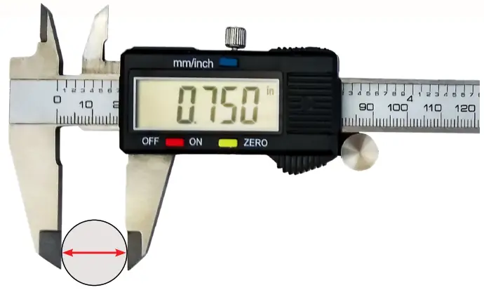 JEGS 80519 Digital Caliper 6 in 150 mm Length - Measurement