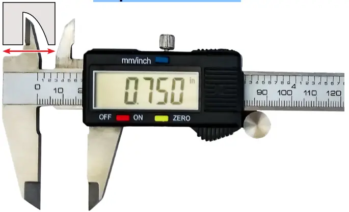 JEGS 80519 Digital Caliper 6 in 150 mm Length - Step Measurement
