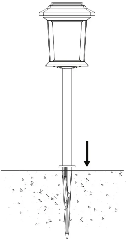 HAMPTON BAY 93192 Solar LED Path Light - Push