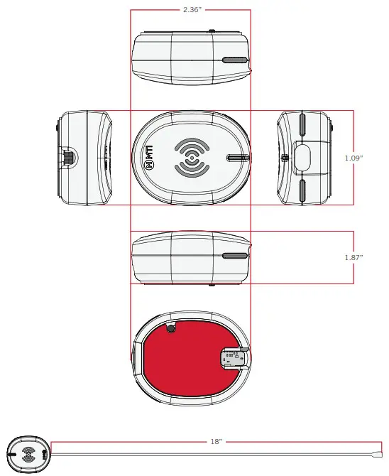 Mobile Technologies 15000301 Versa EX Network Hub - DIMENSIONS