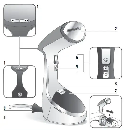 Tefal DT9100 Handheld Garment Steamer - fig1