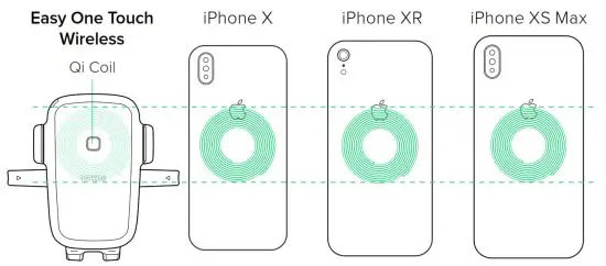 iOttie HLCRIO134 Easy One Touch 4 Wireless Charging - aligned