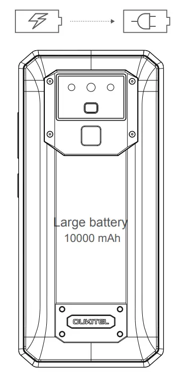 OUKITEL K15 Plus Smart Phone - Battery