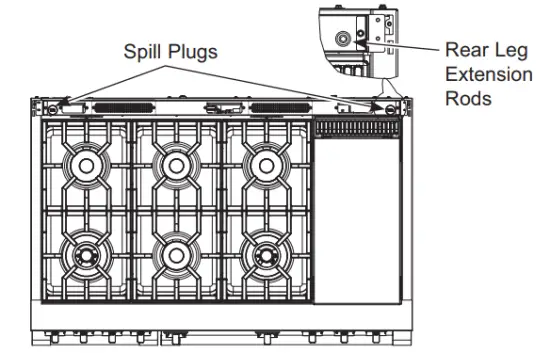 MONOGRAM ZDP486NDPSS 48 Inch Dual Fuel Professional Ranges - LEVEL THE RANGE