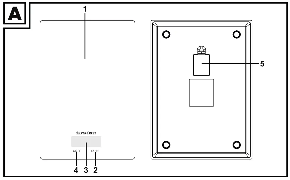 SILVERCREST SKW 5 BI Digital Kitchen Scales - Fig