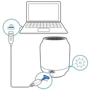 Charge the built-in battery