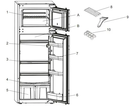 SHARP SJ TE214M0X EU Fridge Freezers - FRIDGE FREEZER