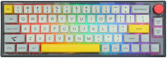 EPOMAKER TH66 65% Hot-Swap Wired/Wireless Mechanical Keyboard