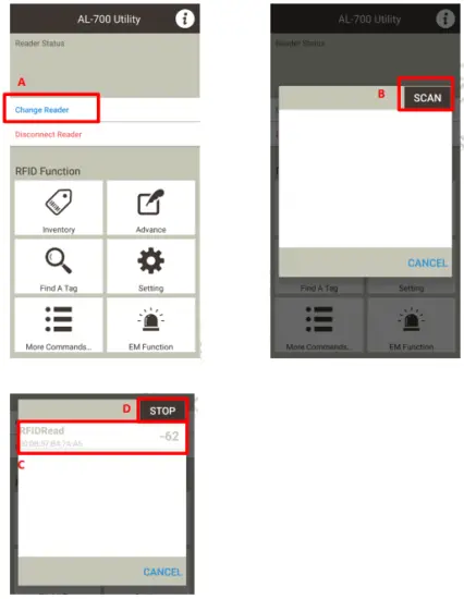 Connect with AL-700 Reader