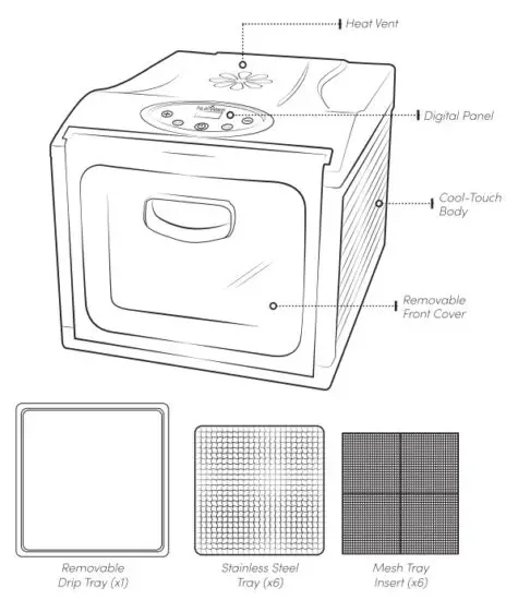 AROMA NFD 815D Digital Food Dehydrator - figure 10