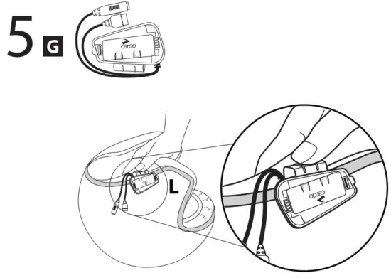 cardo Spirit HD Motorcycle Bluetooth Communication Headset - fig 1