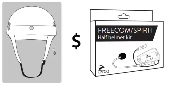 cardo Spirit HD Motorcycle Bluetooth Communication Headset - fig 18