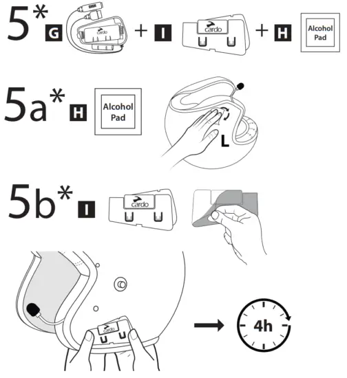 cardo Spirit HD Motorcycle Bluetooth Communication Headset - fig 3