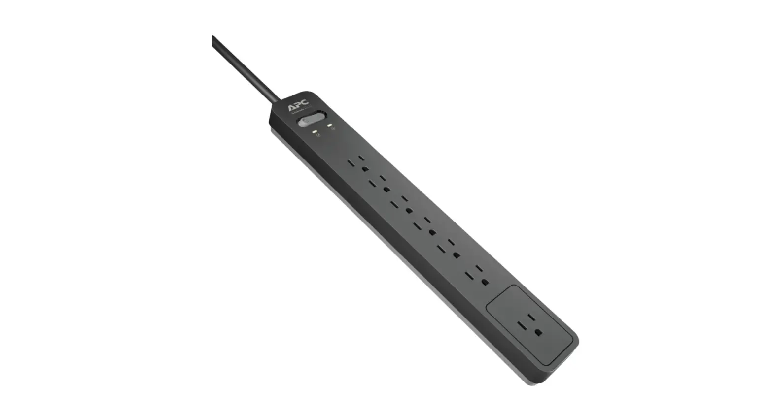 Apc Surge Protector Power Strip, Pe76, 1440 Joule, Flat Plug-complete Features/owner's Guide