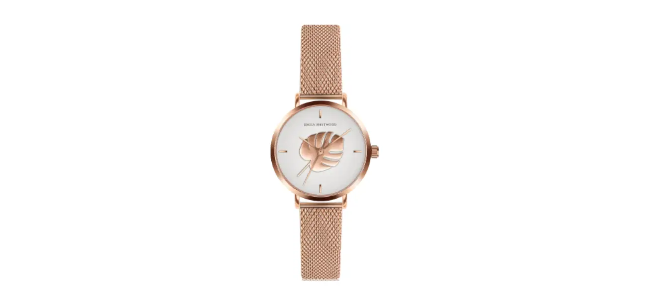 Emily Westwood Bruce Ridge Rose Gold Mesh Watch User Manual