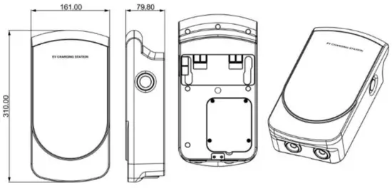 DIGITUS MIDA EVST 11KW 3 Phase Wall Box 11KW with 5m Standard Charger Cable - FIG 4