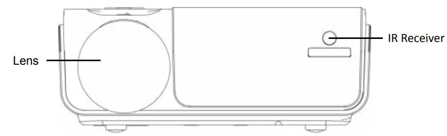 STREX SP212 Full HD LED Projector Instruction Manual - Front View