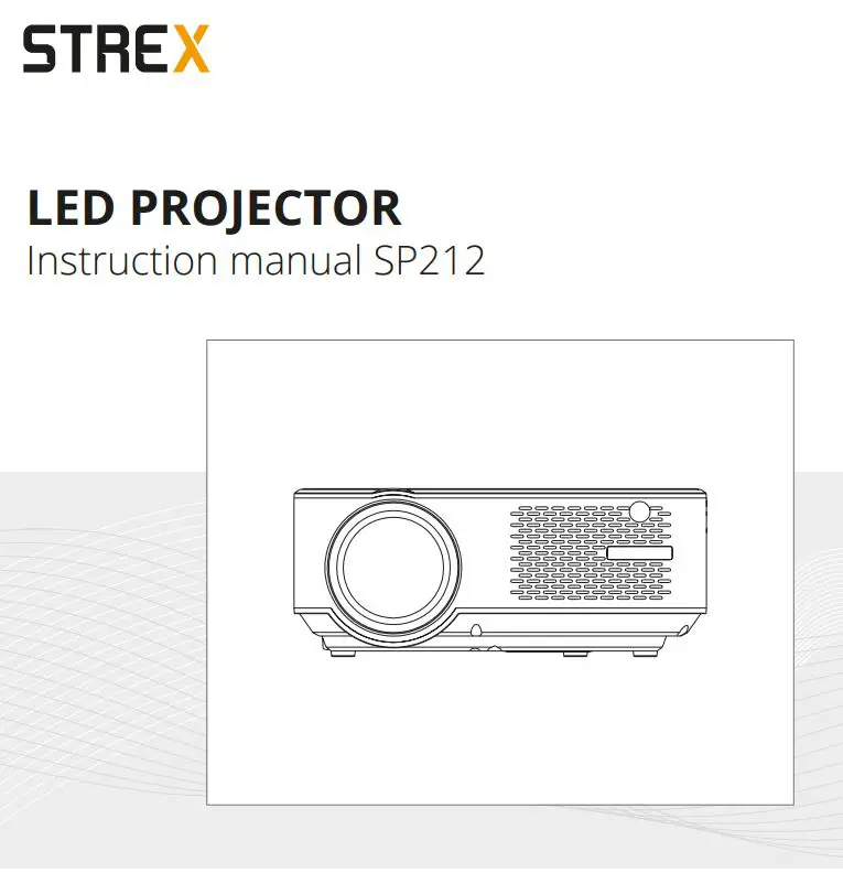 STREX SP212 Full HD LED Projector Instruction Manual