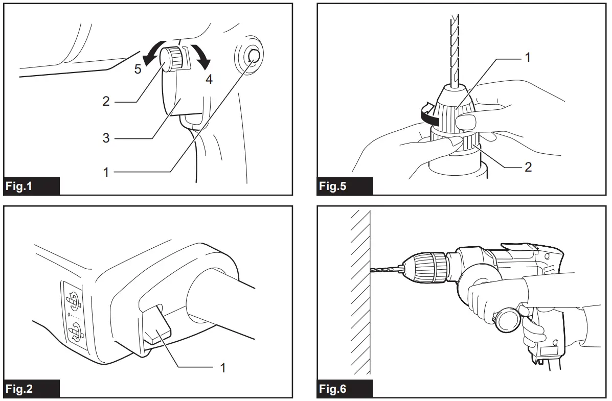 makita DP4700 230V Power Drill - fig