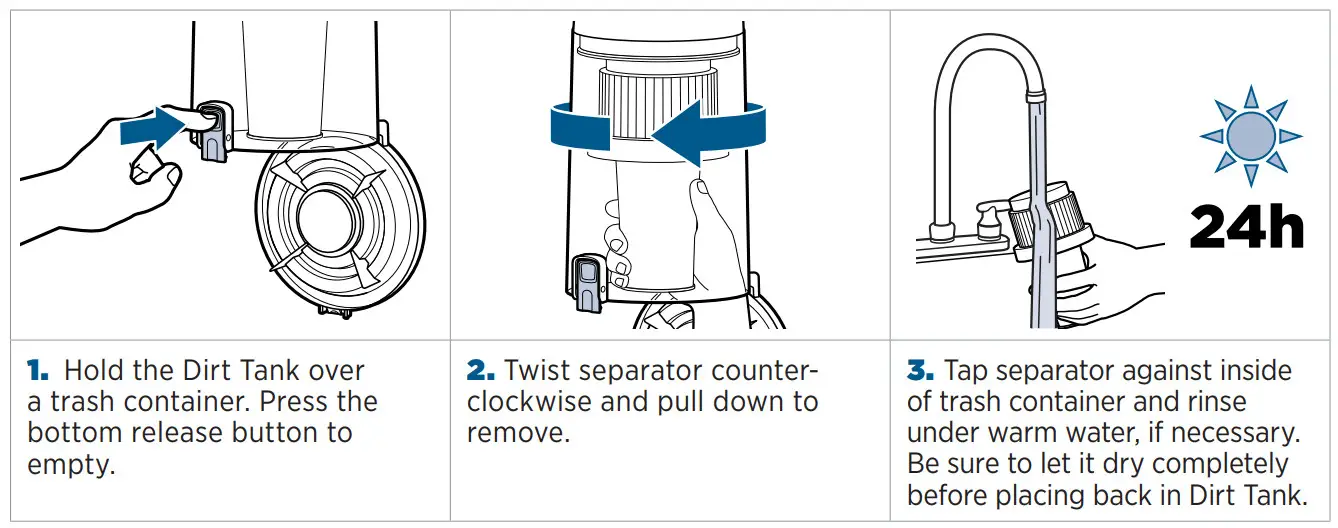 BISSELL 2920 Power Lifter Swivel Lift Off Pet - Separator