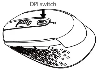 Cimetech TM 004 RF 2 4GHz Cordless Optical Mouse - DPI Switch