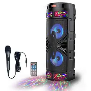 RHM Portable Bluetooth PA Speaker System with Rechargeable Battery