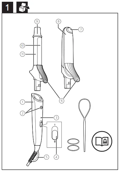 PHILIPS BHH811 StyleCare Multi Styler Straightener and Curler - fig