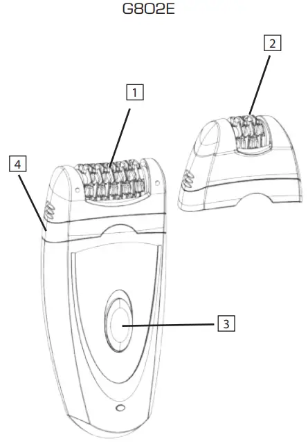 BaByliss G802E Epilator Perfect Liss Hair Remover - fig1