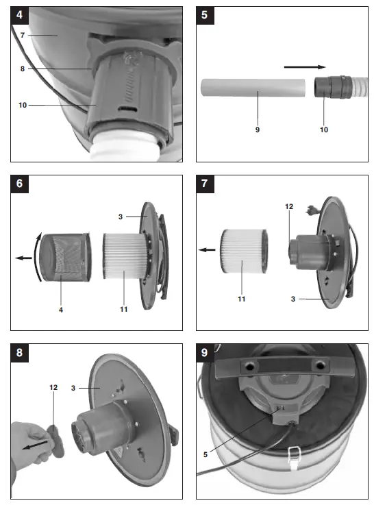 EINHELL TH-VC 1318 Ash vacuum cleaner fig 3