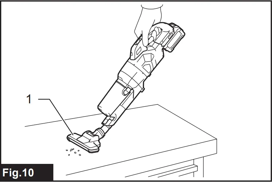 makita CL003G Cordless Vacuum Cleaner - Fig 10