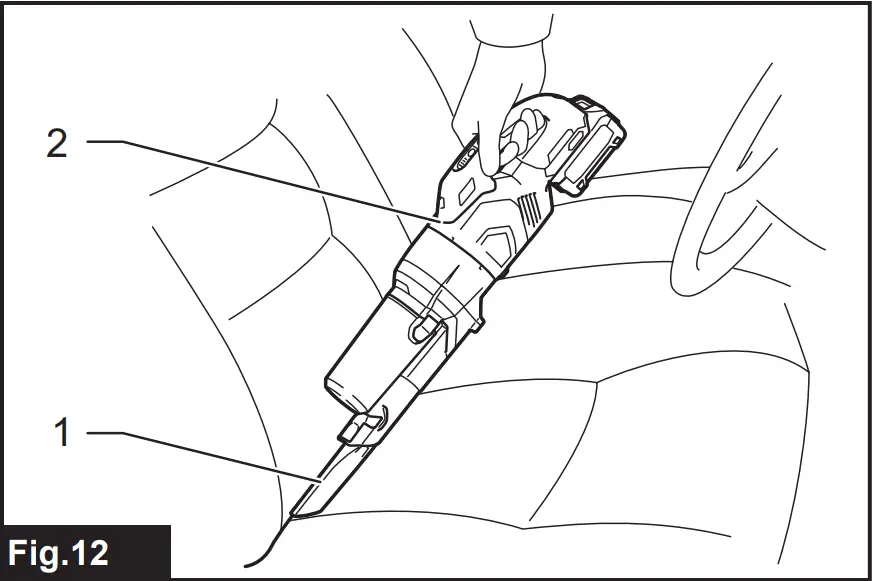 makita CL003G Cordless Vacuum Cleaner - Fig 12