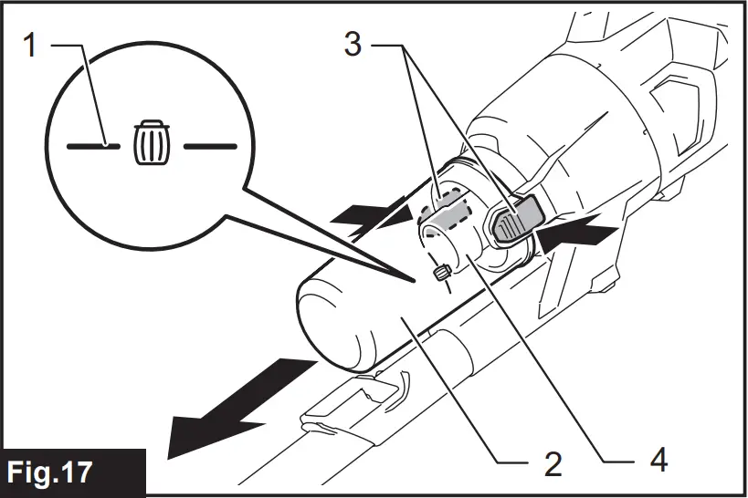 makita CL003G Cordless Vacuum Cleaner - Fig 17