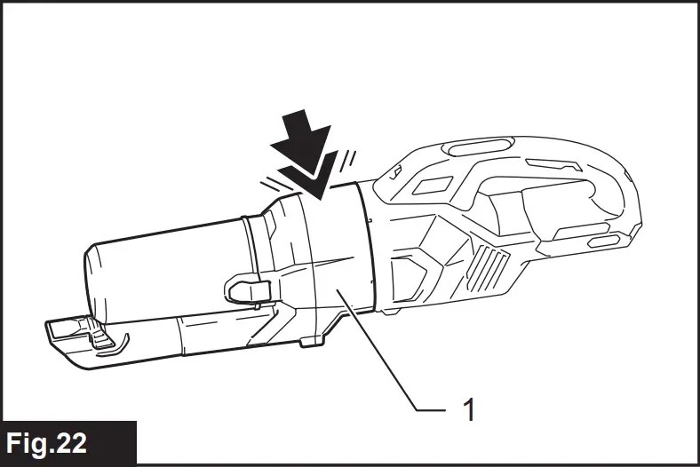 makita CL003G Cordless Vacuum Cleaner - Fig 22