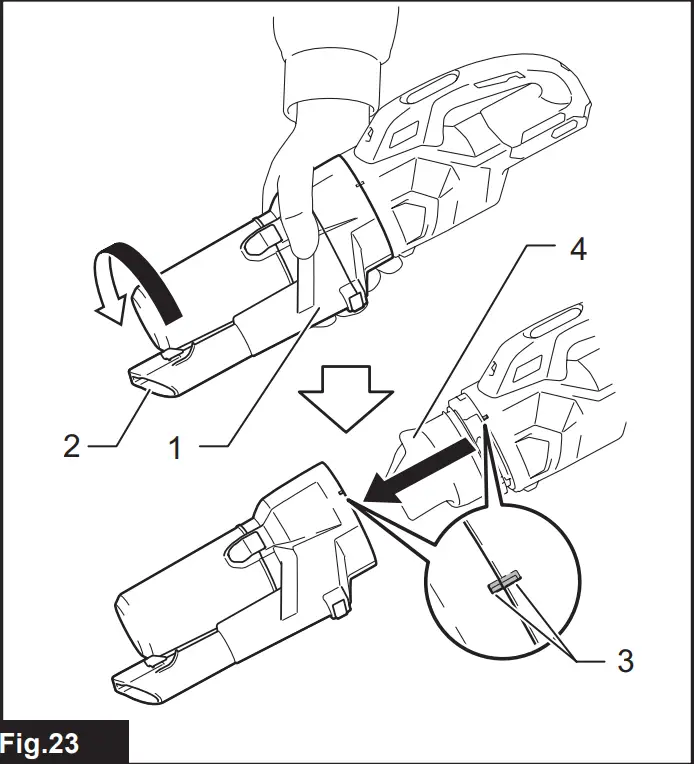 makita CL003G Cordless Vacuum Cleaner - Fig 23