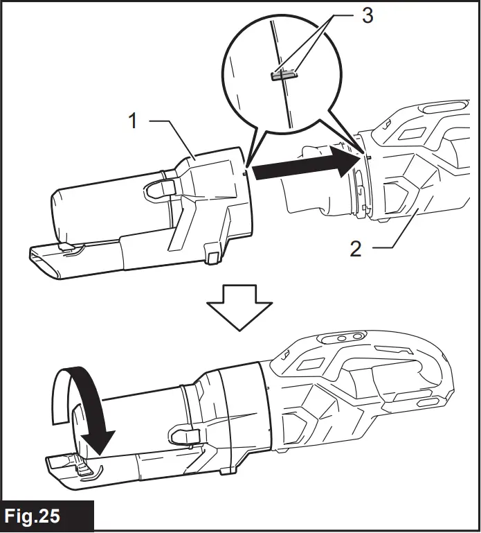 makita CL003G Cordless Vacuum Cleaner - Fig 25
