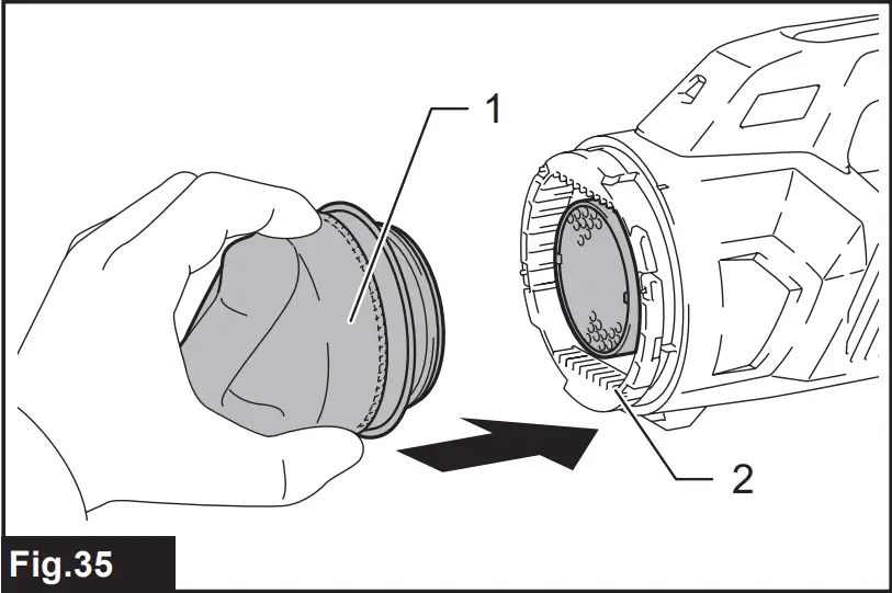makita CL003G Cordless Vacuum Cleaner - Fig 35
