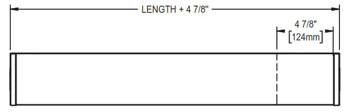 STELPRO AALUX121102W Aluminum Mini Architectural Baseboard - TECHNICAL DRAWINGS 2