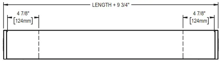 STELPRO AALUX121102W Aluminum Mini Architectural Baseboard - TECHNICAL DRAWINGS 3