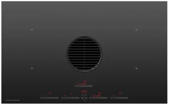 Fisher Paykel CID364DTB4 Induction Cooktop, 36", 4 Zones with Integrated Ventilation