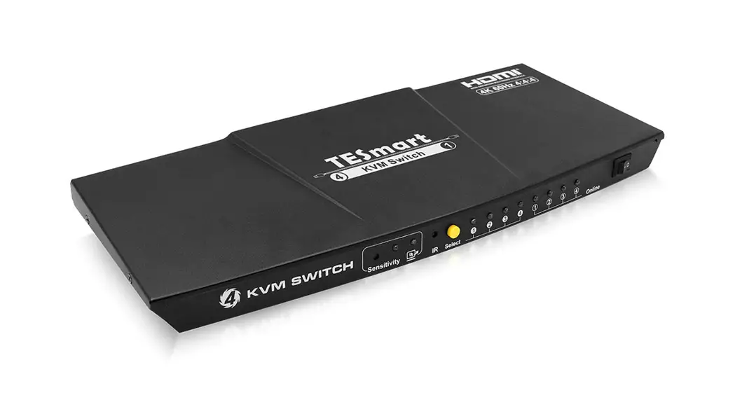 Tesmart Hks0401a1u-red Hdmi 4k Ultra Hd 4x1 Hdmi Kvm Switch User Manual
